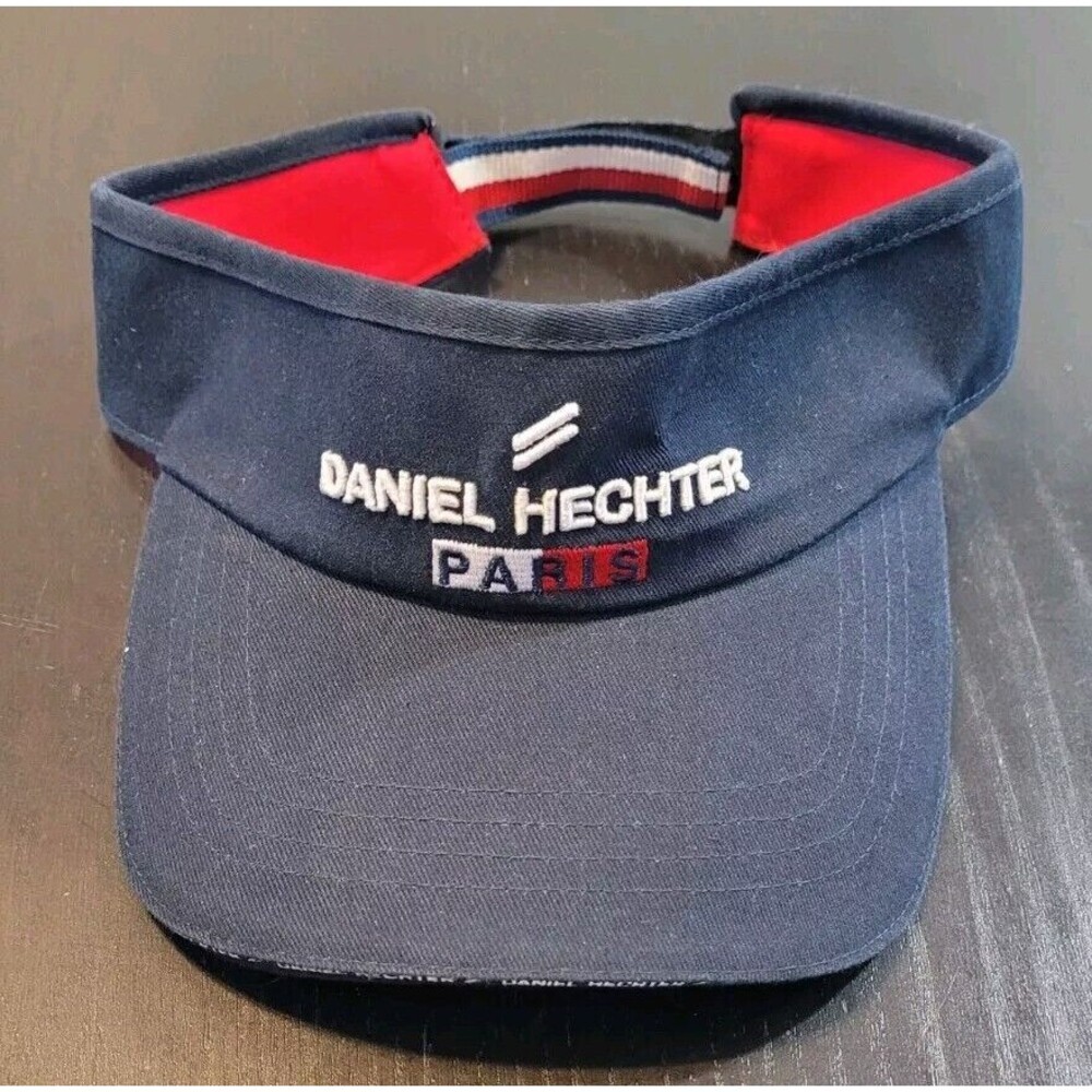 Daniel Hechter Paris Navy Blue Graphic Visor Adjustable Hat Cap